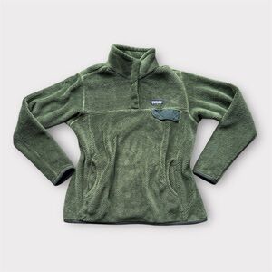 Patagonia Re-Tool Snap T Fleece Pullover Army Green size Large